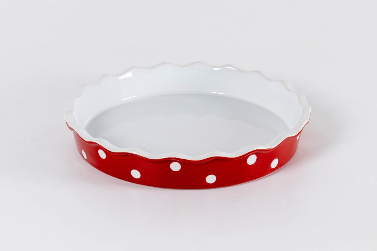 Ταρτιέρα Κόκκινη Πουά 30εκ, Isabelle Rose