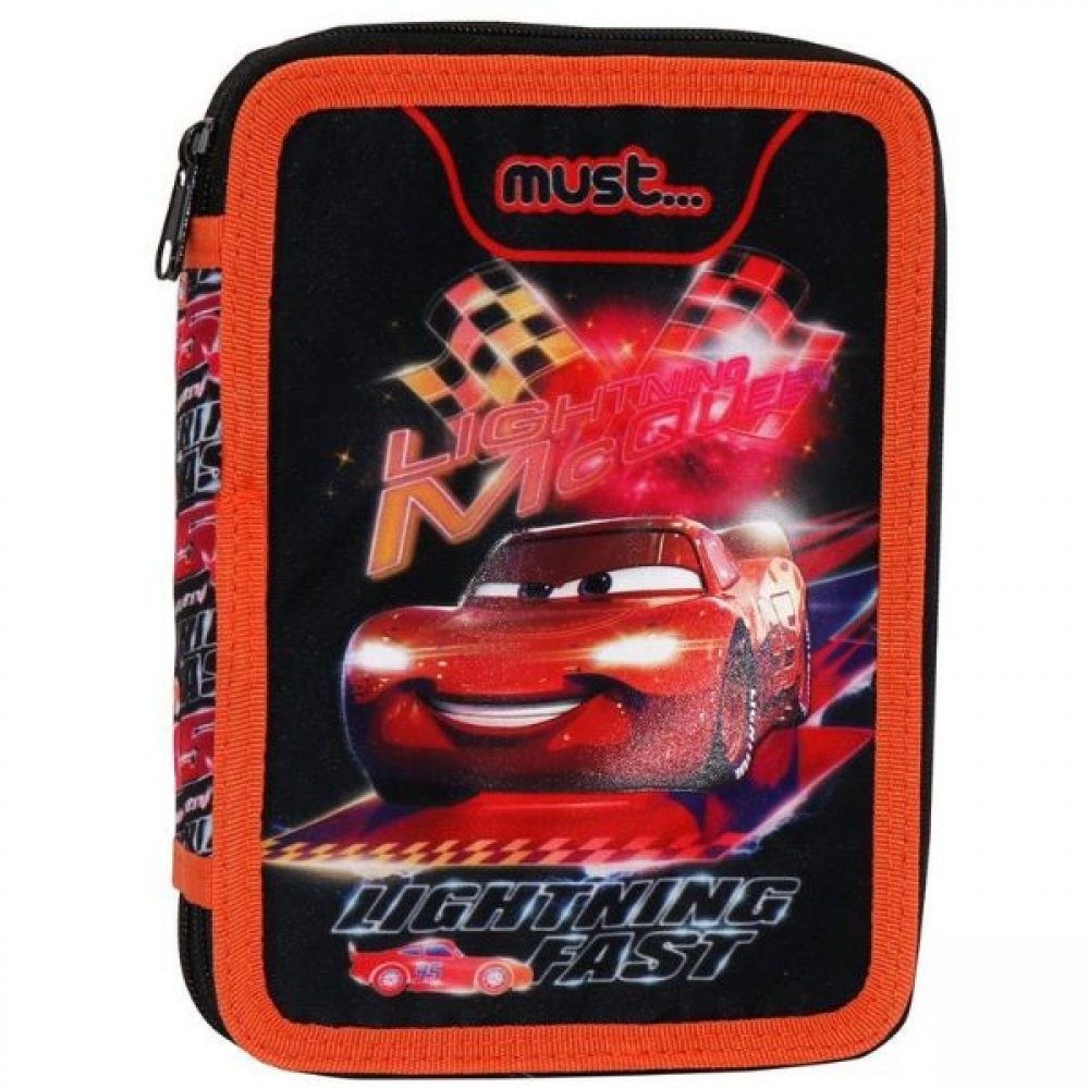 Κασετίνα Διπλή Γεμάτη Cars McQueen, must