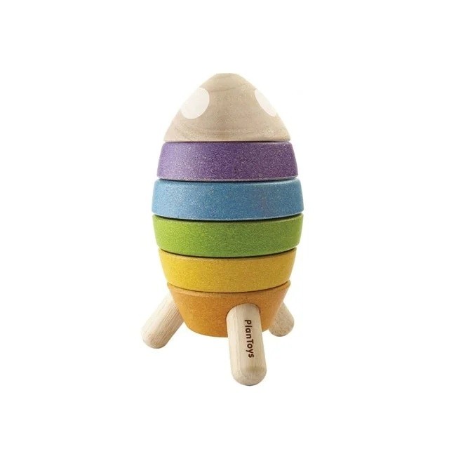 Πύραυλος Στοίβαξης Ξύλινος Plan Toys