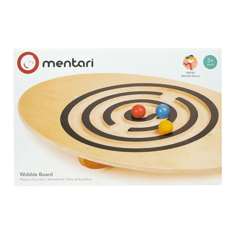 Ξύλινος Λαβύρινθος Ισορροπίας Wobble Board, mentari