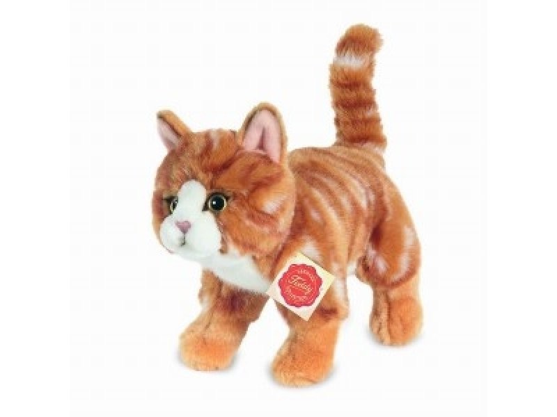 Λούτρινη Καφέ Γάτα 20cm, Hermann Toys