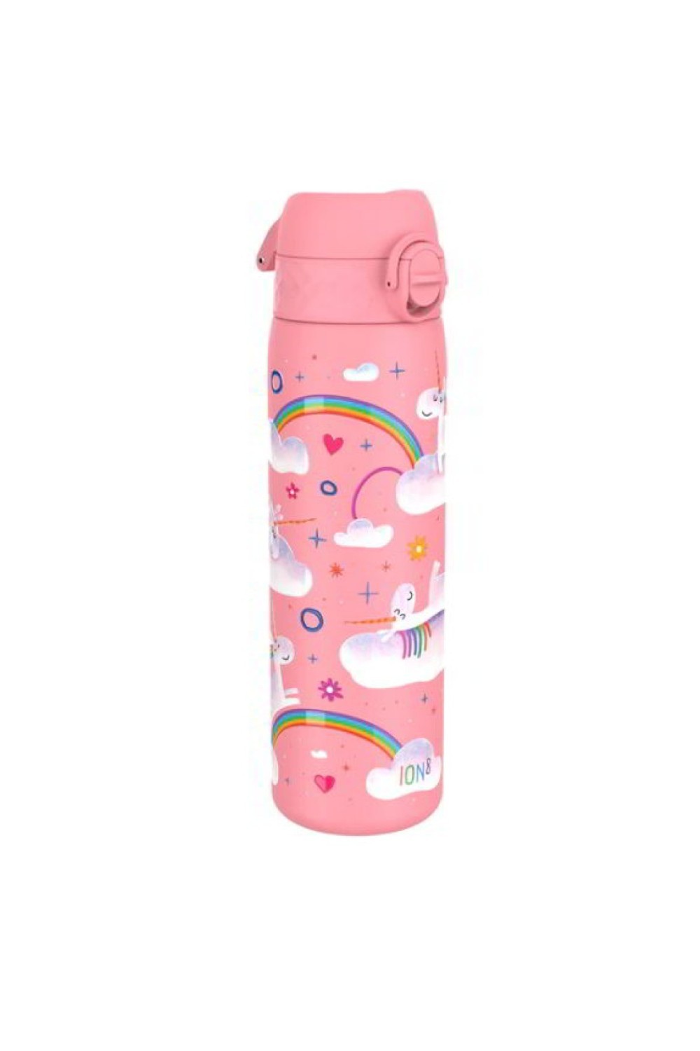 Μεταλλικό Ισοθερμικό Μπουκάλι με Στόμιο 500ml Μονόκερος Ουράνιο Τόξο, Ion8