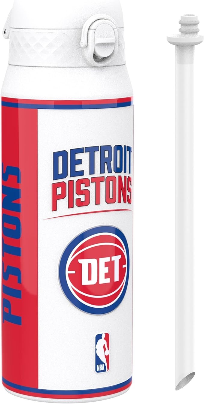 Θερμός Παγούρι Μεταλλικό με καλαμάκι 750ml NBA Detroit Pistons, ΙΟΝ8
