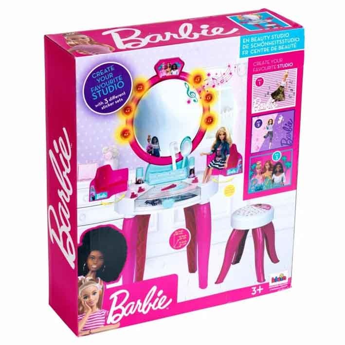 Τουαλέτα Ομορφιάς Μπουντουάρ με Aξεσουάρ και Φως Barbie, Klein