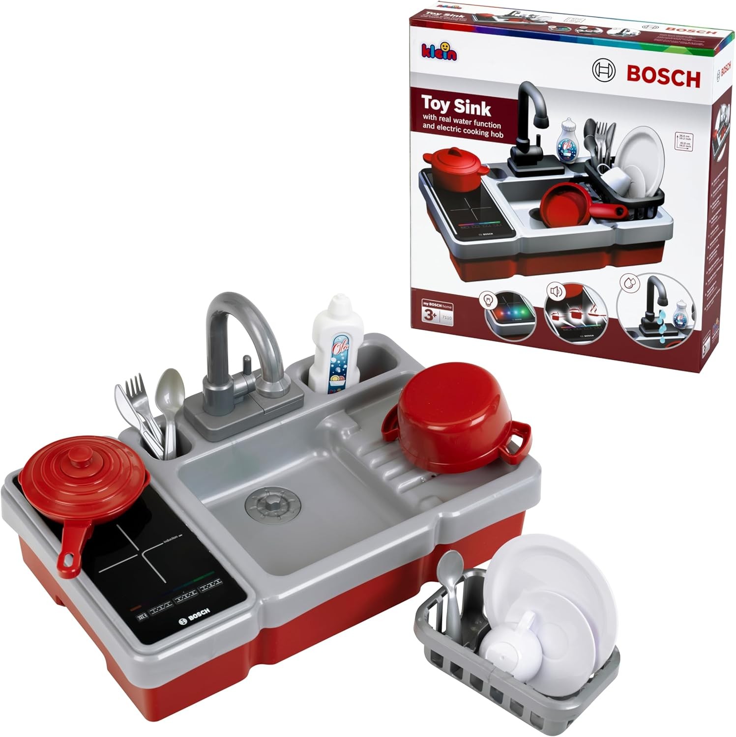 Παιδικός Νεροχύτης με Εστία Bosch και Αξεσουάρ, Klein