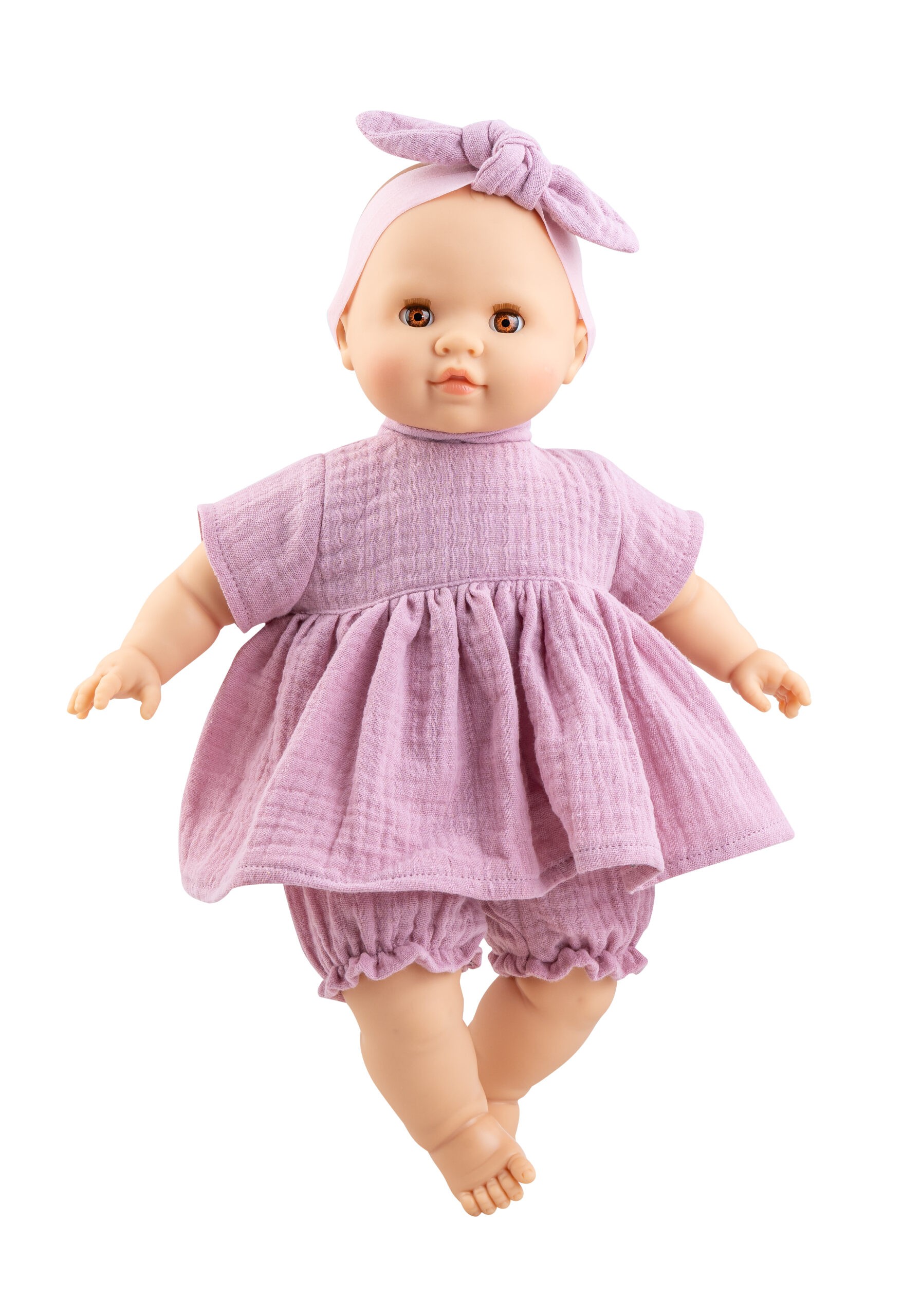 Κούκλα Μωρό Manus Noemi 36εκ Ροζ Ρούχα, Paola Reina