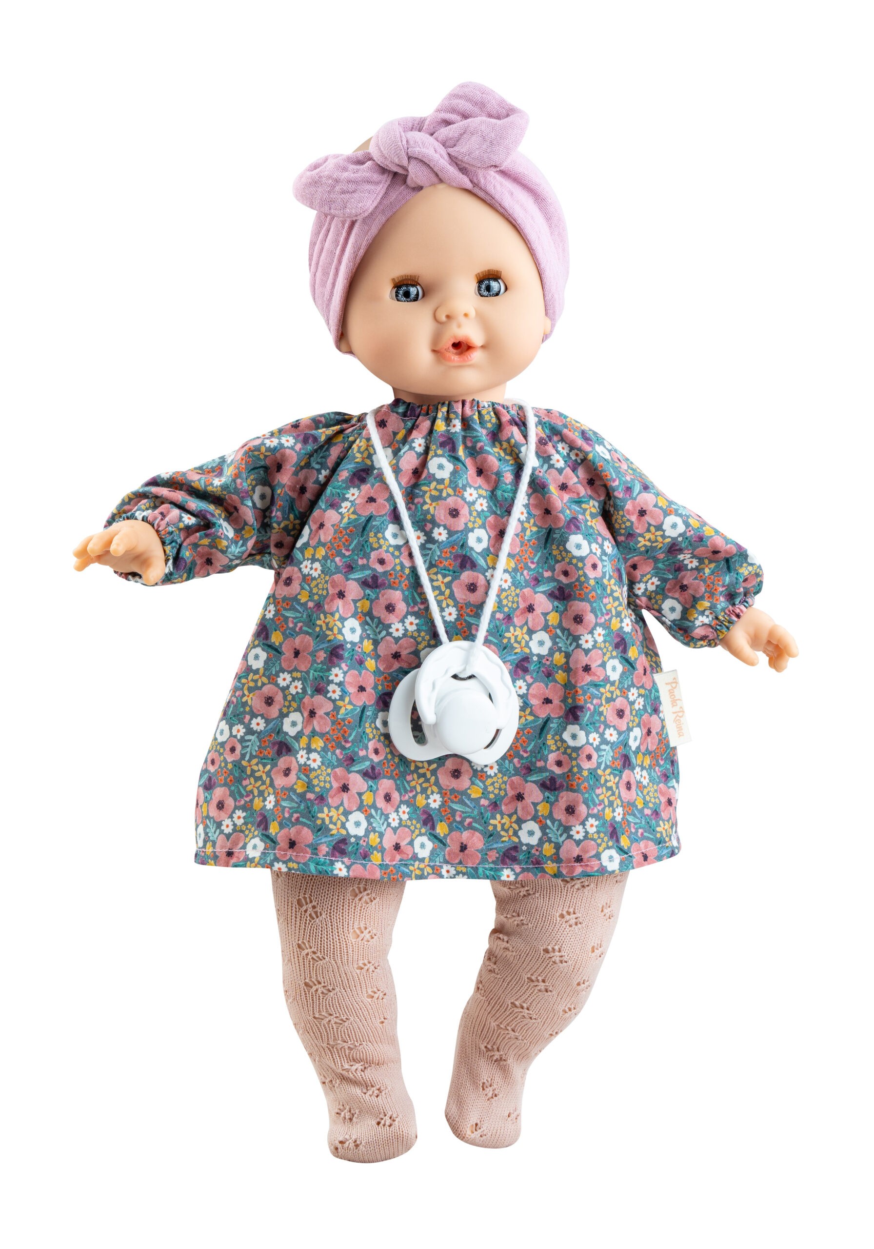 Κούκλα Μωρό Manus Sonia 36εκ Λουλουδάτο Φόρεμα  Κλαίει, Paola Reina