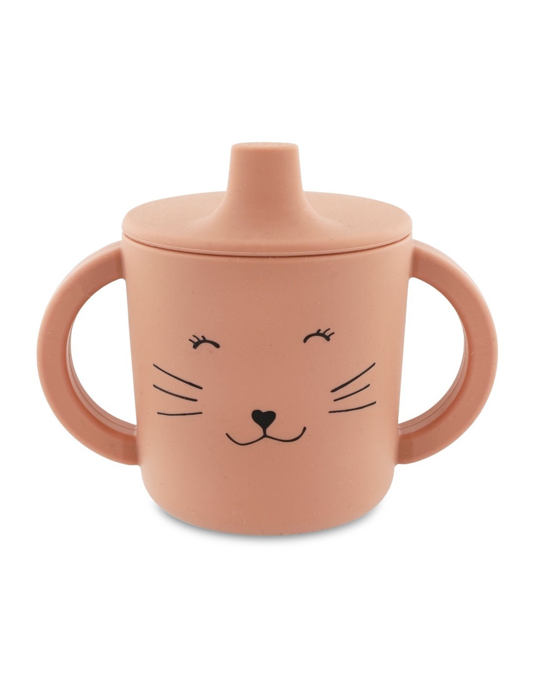 Ποτήρι Σιλικόνης με Στόμιο και Χερούλια 200ml Mr Cat, Trixie