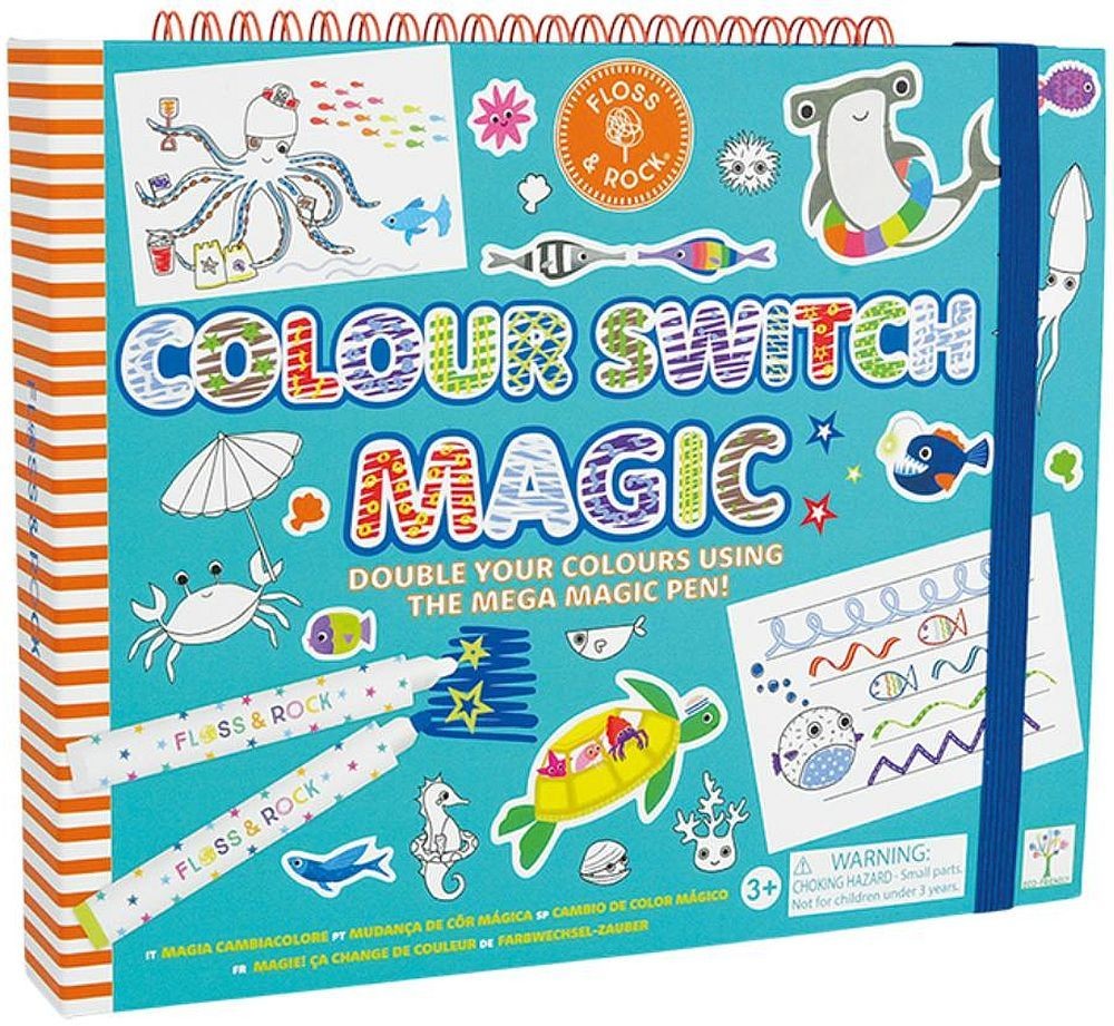 Βιβλίο ζωγραφικής Colour Switch Magic Ωκεανός,  Floss and Rock