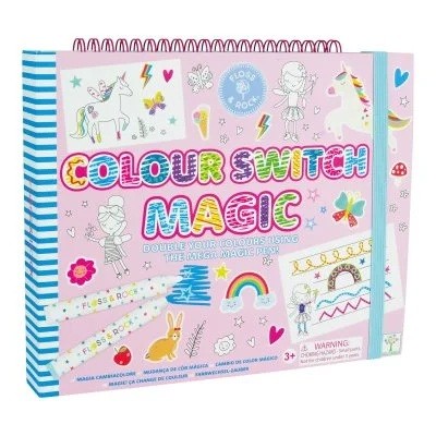Βιβλίο ζωγραφικής Colour Switch Magic Rainbow Unicorn, Floss and Rock