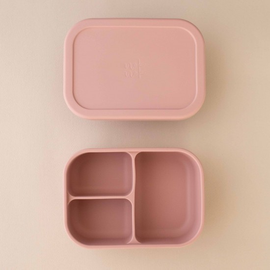 Θήκη Φαγητού LunchBox Bento Σιλικόνης Ροζ 800 ml 3 χωρίσματα, nok nok