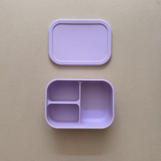 Θήκη Φαγητού LunchBox Bento Σιλικόνης Λεβάντα 800 ml 3 χωρίσματα, nok nok
