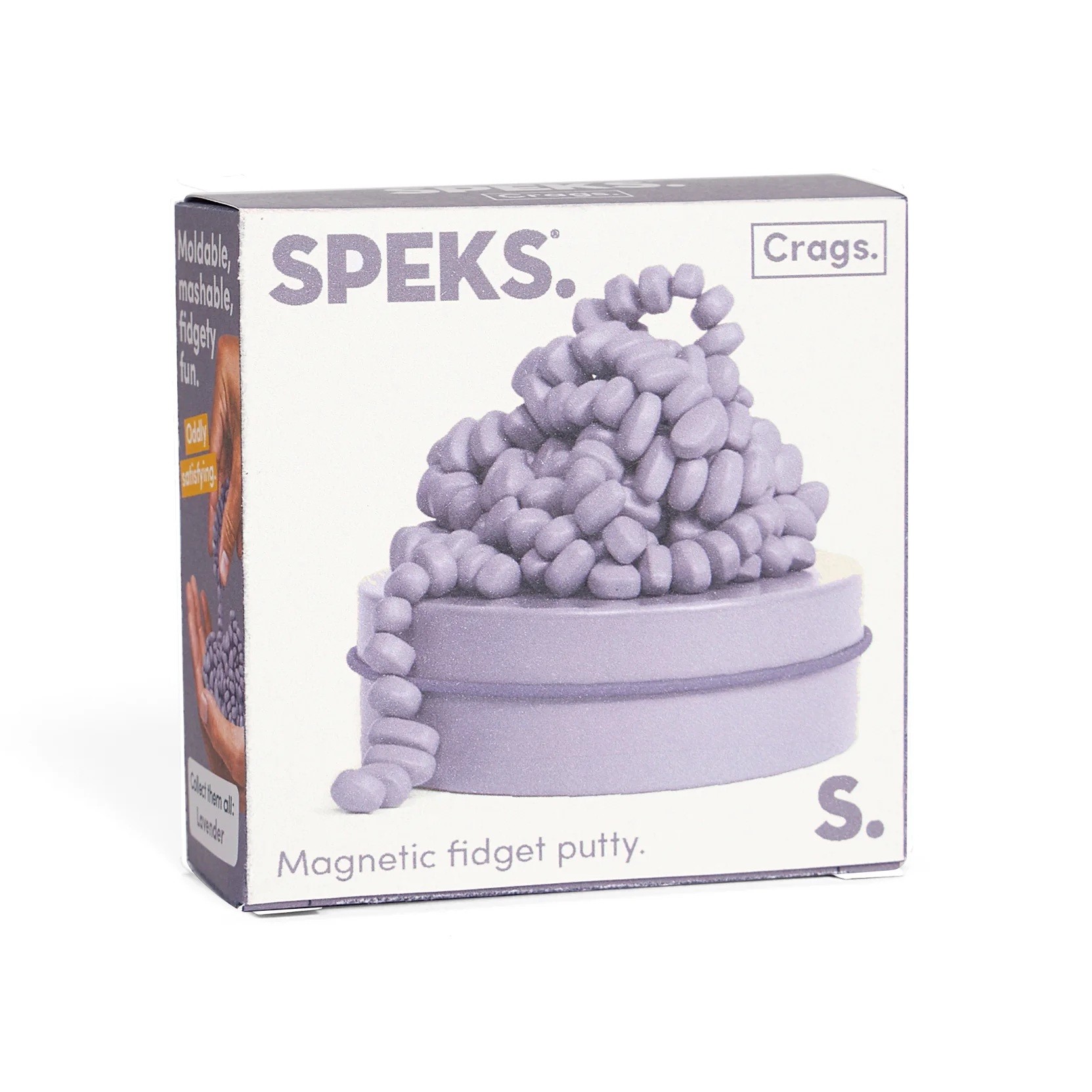 Παιχνίδι Fidget Μαγνητικές Πέτρες Crags Magnet Matte Λεβάντα, Speks