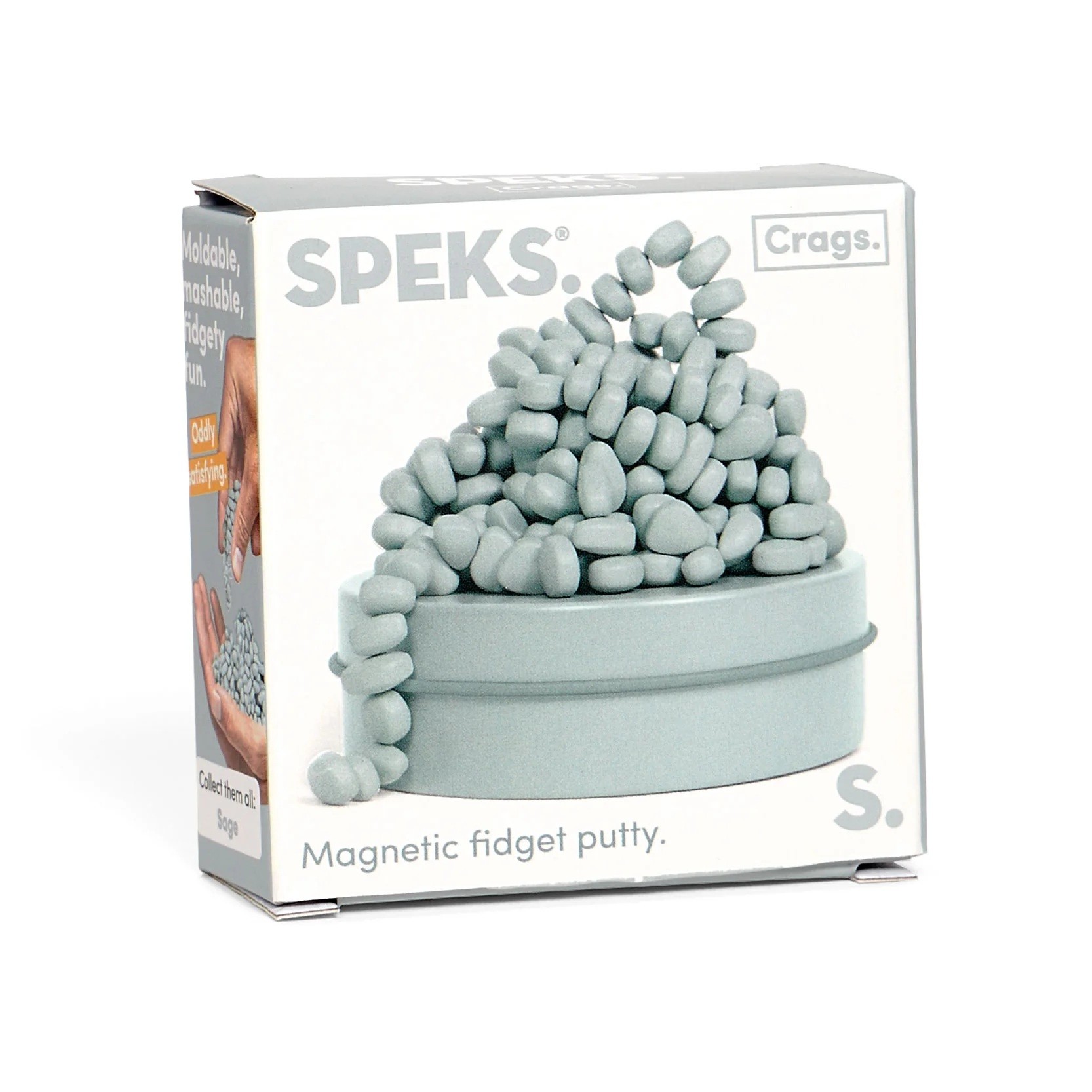 Παιχνίδι Fidget Μαγνητικές Πέτρες Crags Magnet Matte Μέντα, Speks