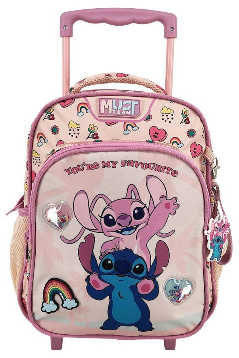 Τσάντα Τρόλεϊ Νηπίου Stitch Angel You Are My Favourite 2 θήκες, Must