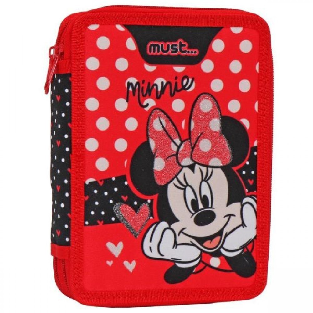 Κασετίνα Διπλή Γεμάτη Minnie, Must 