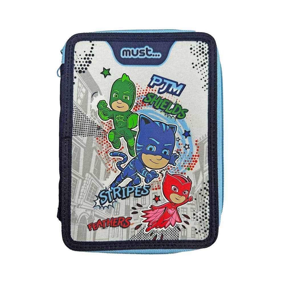 Κασετίνα Διπλή Γεμάτη Pj Masks Anyone Can Be A Hero, Must