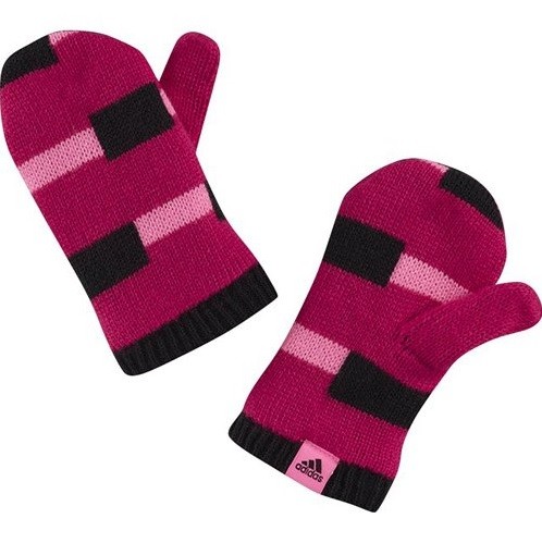 ADIDAS STRIPY GLOVES/MIT PINK-BLACK W59313