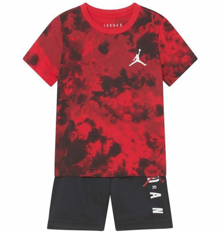 JORDAN SMOKE DYE SHORT SET FOR KID'S 85B316-023  COLORFUL